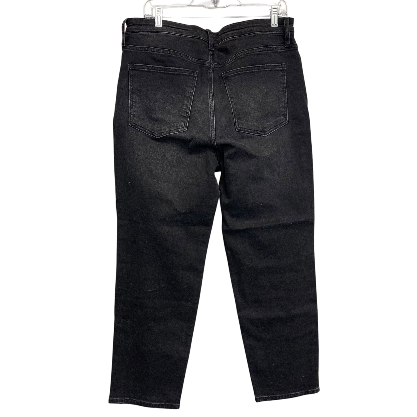 Jeans Straight By Kut In Black Denim, Size:14