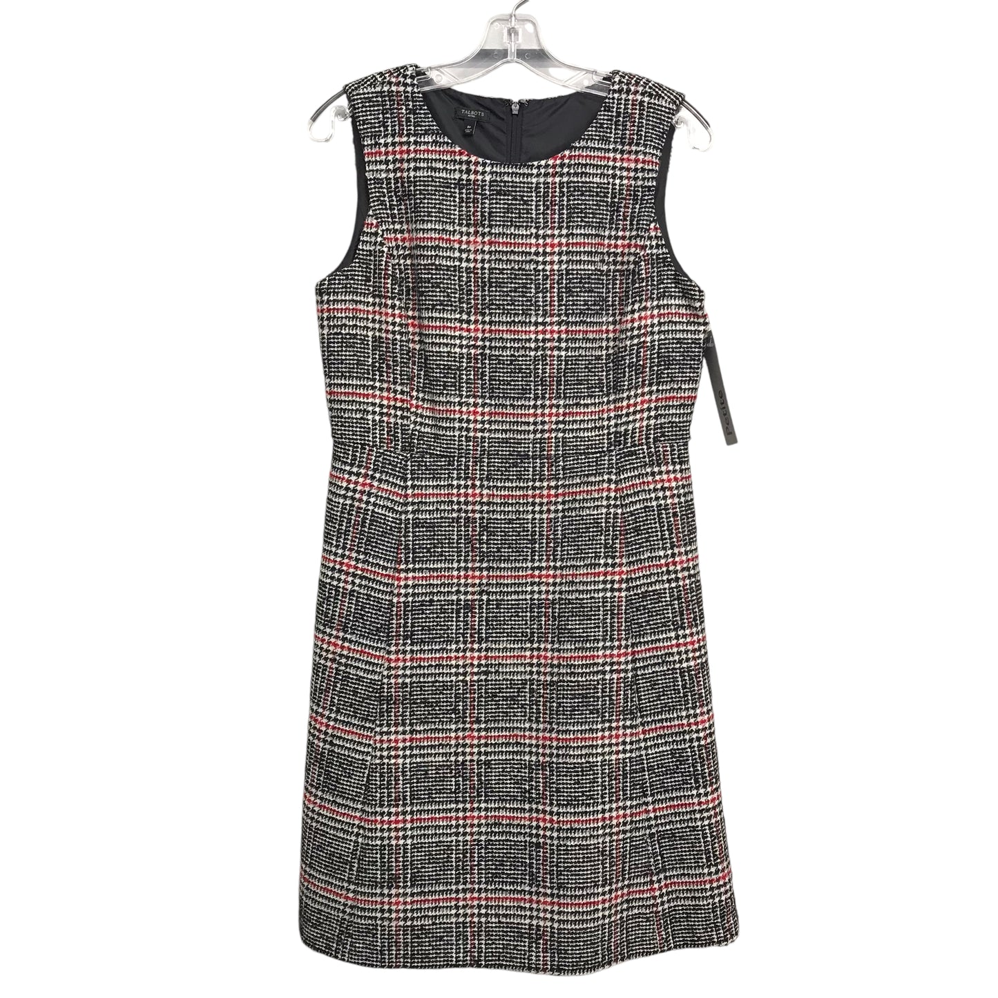 Dress Work By Talbots In Plaid Pattern, Size:Mp