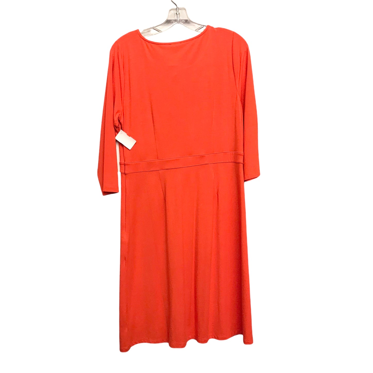 Dress Work By Talbots In Orange, Size:Lp