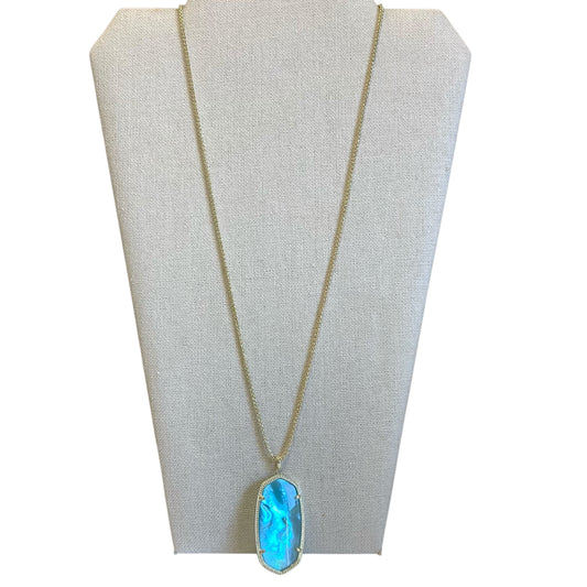 Necklace Charm By Kendra Scott In Blue & Gold