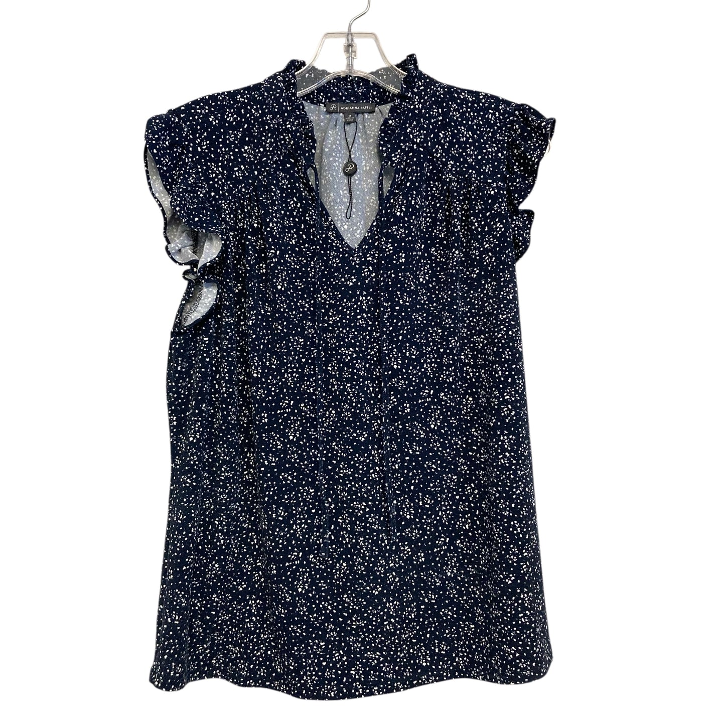 Top Sleeveless By Adrianna Papell In Navy, Size:M