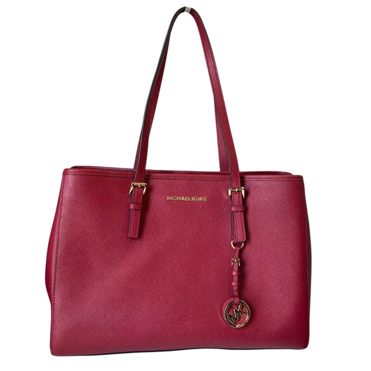 Handbag Designer By Michael Kors In Red, Size:Large