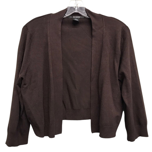 Sweater Cardigan By 89Th And Madison In Brown, Size:L