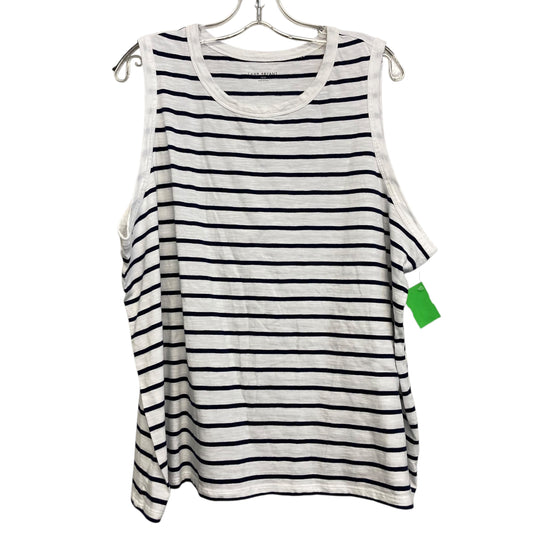 Top Sleeveless By Lane Bryant In Striped Pattern, Size:1X