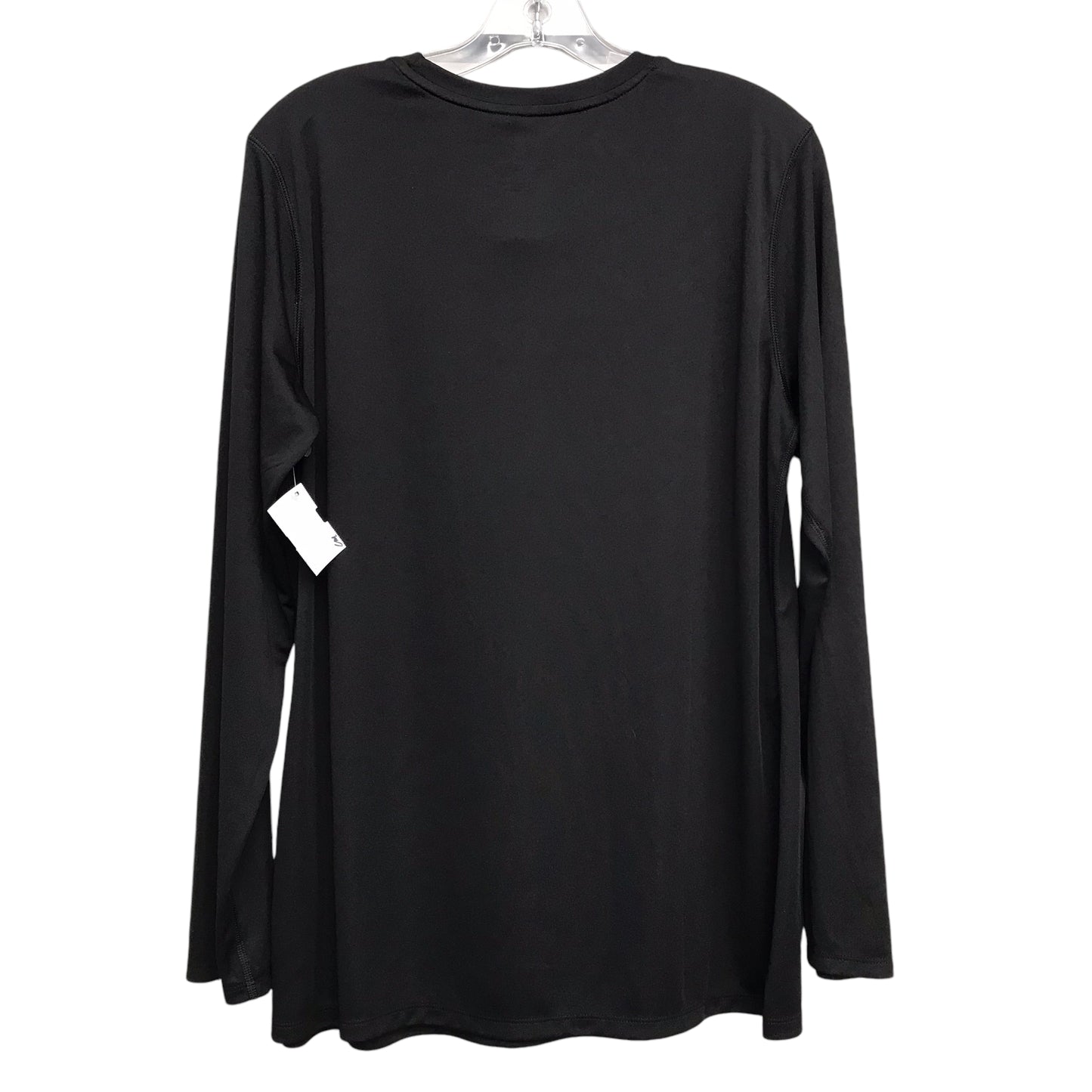 Top Ls By Hanes In Black, Size:2X