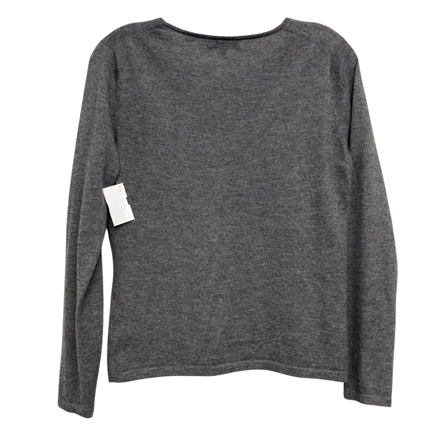 Sweater Cashmere By Anne Klein In Grey, Size:Mp