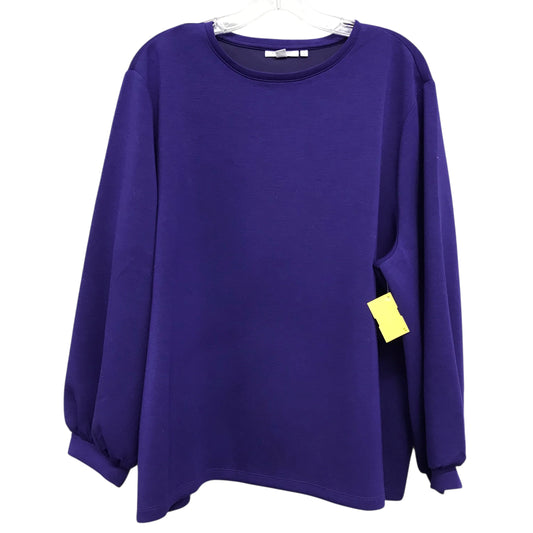 Top Ls By Chicos In Purple, Size:1X