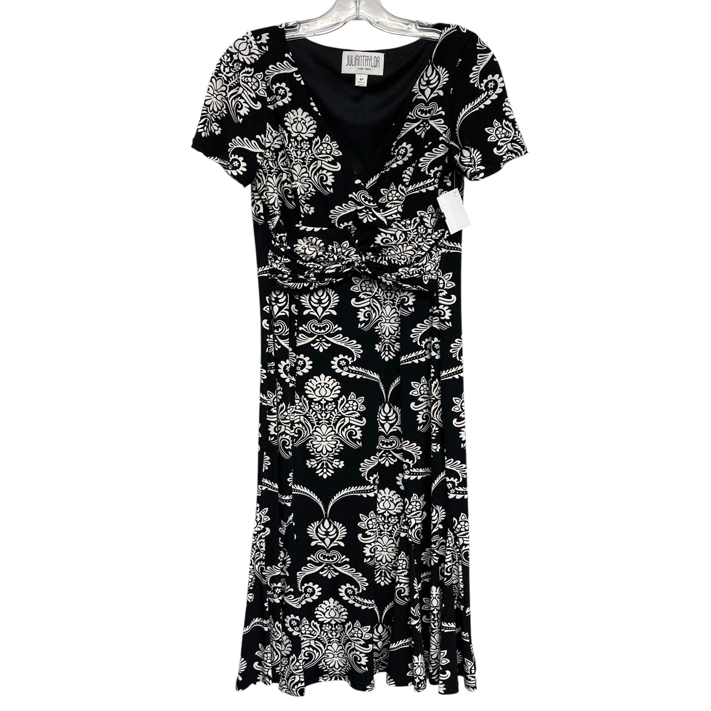 Dress Work By Julian Taylor In Black & White, Size:Sp