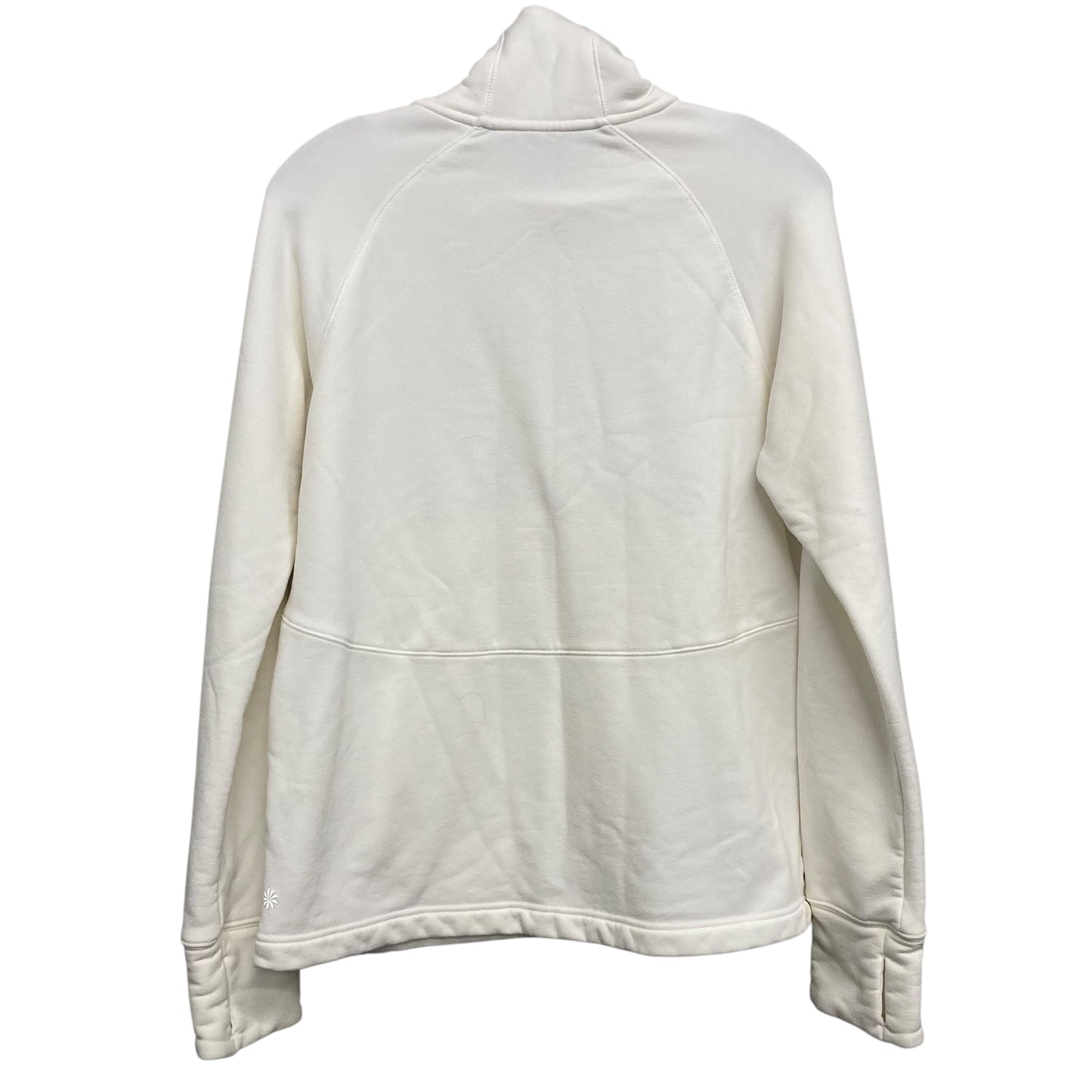 Athletic Top Ls Collar By Athleta In Ivory, Size:M