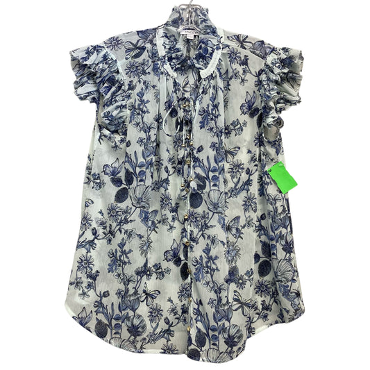 Top Sleeveless By Chicos In Blue, Size:S