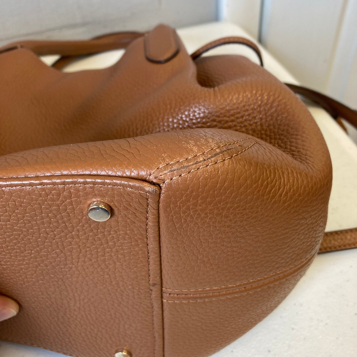 Handbag Designer By Kate Spade In Brown, Size:Large