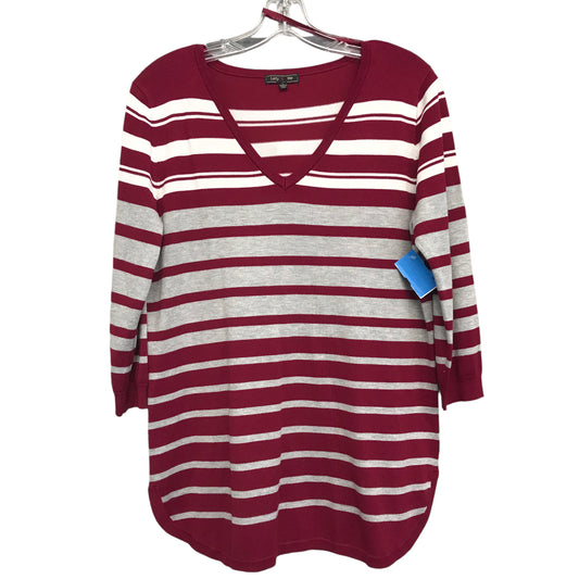 Top 3/4 Sleeve By Lety & Me In Striped Pattern, Size:L