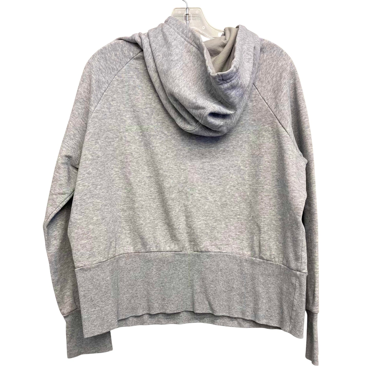 Athletic Sweatshirt Hoodie By Adidas In Grey, Size:M