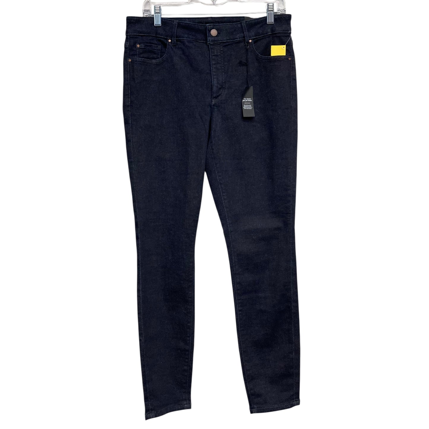 Jeans Skinny By Ann Taylor In Blue Denim, Size:8