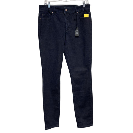 Jeans Skinny By Ann Taylor In Blue Denim, Size:8