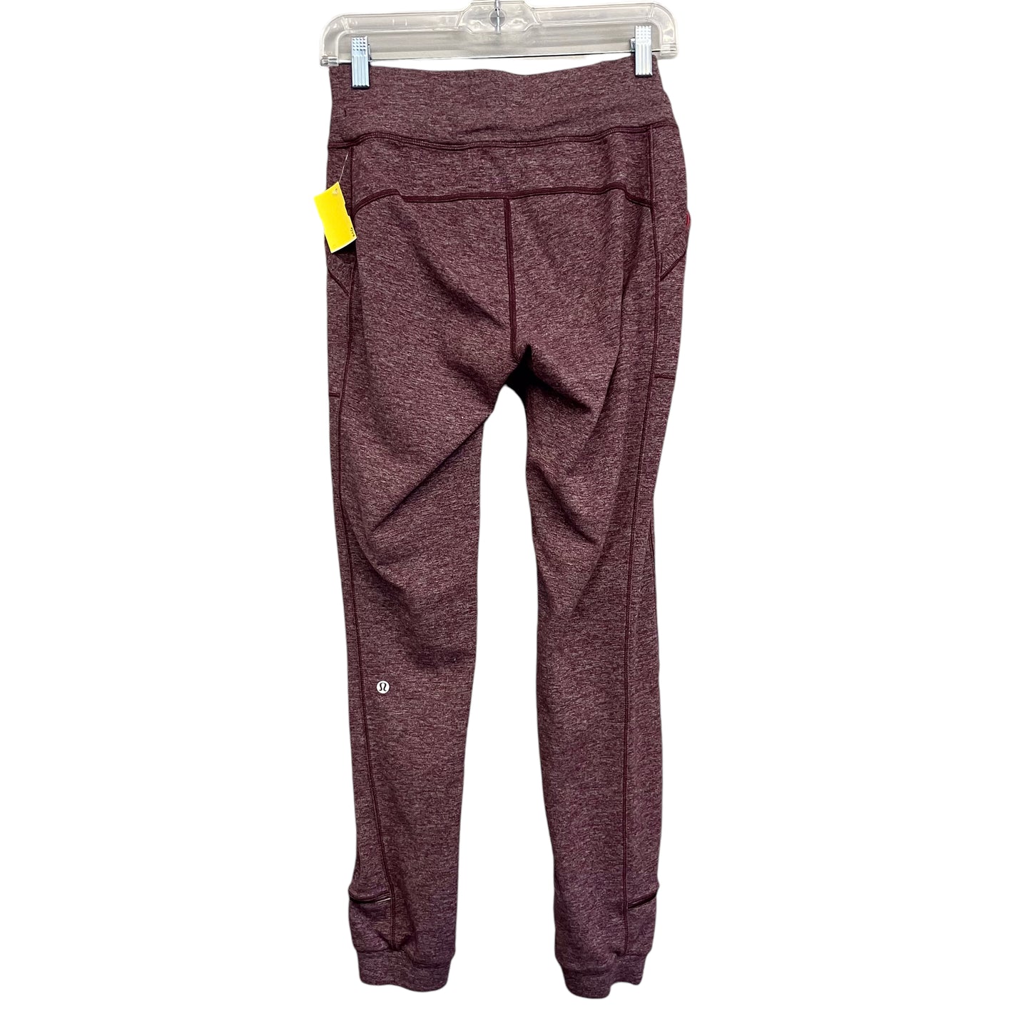 Athletic Pants By Lululemon In Maroon, Size:S