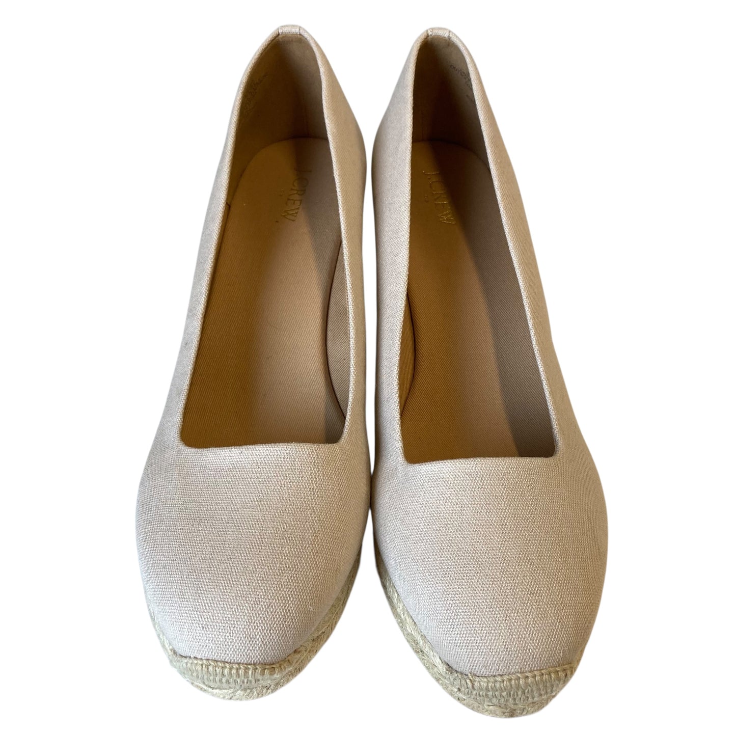 Shoes Heels Wedge By J. Crew In Tan, Size:12