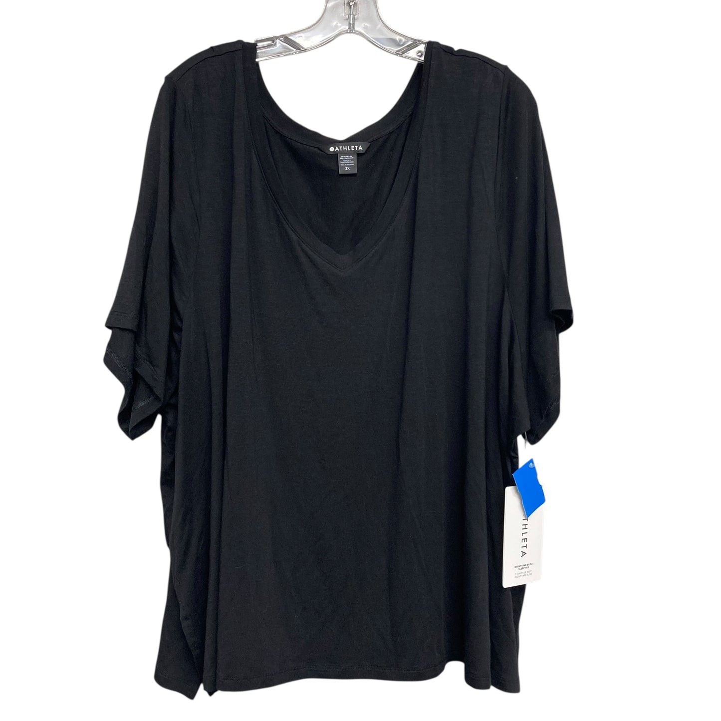 Top Ss Basic By Athleta In Black, Size:3X