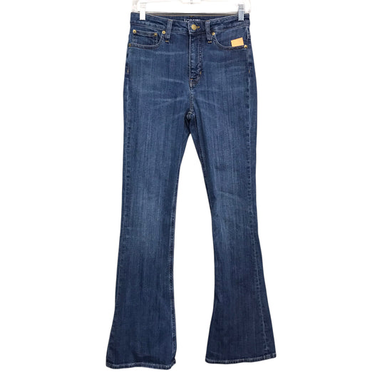 Jeans Flared By J. Crew In Blue Denim, Size:2