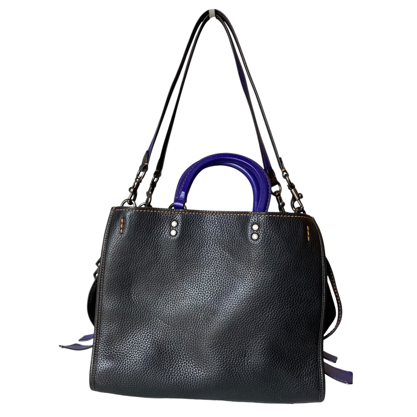 Handbag Designer By Coach Rogue In Black, Size:Large