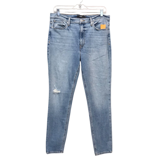 Jeans Skinny By Hudson In Blue Denim, Size:12