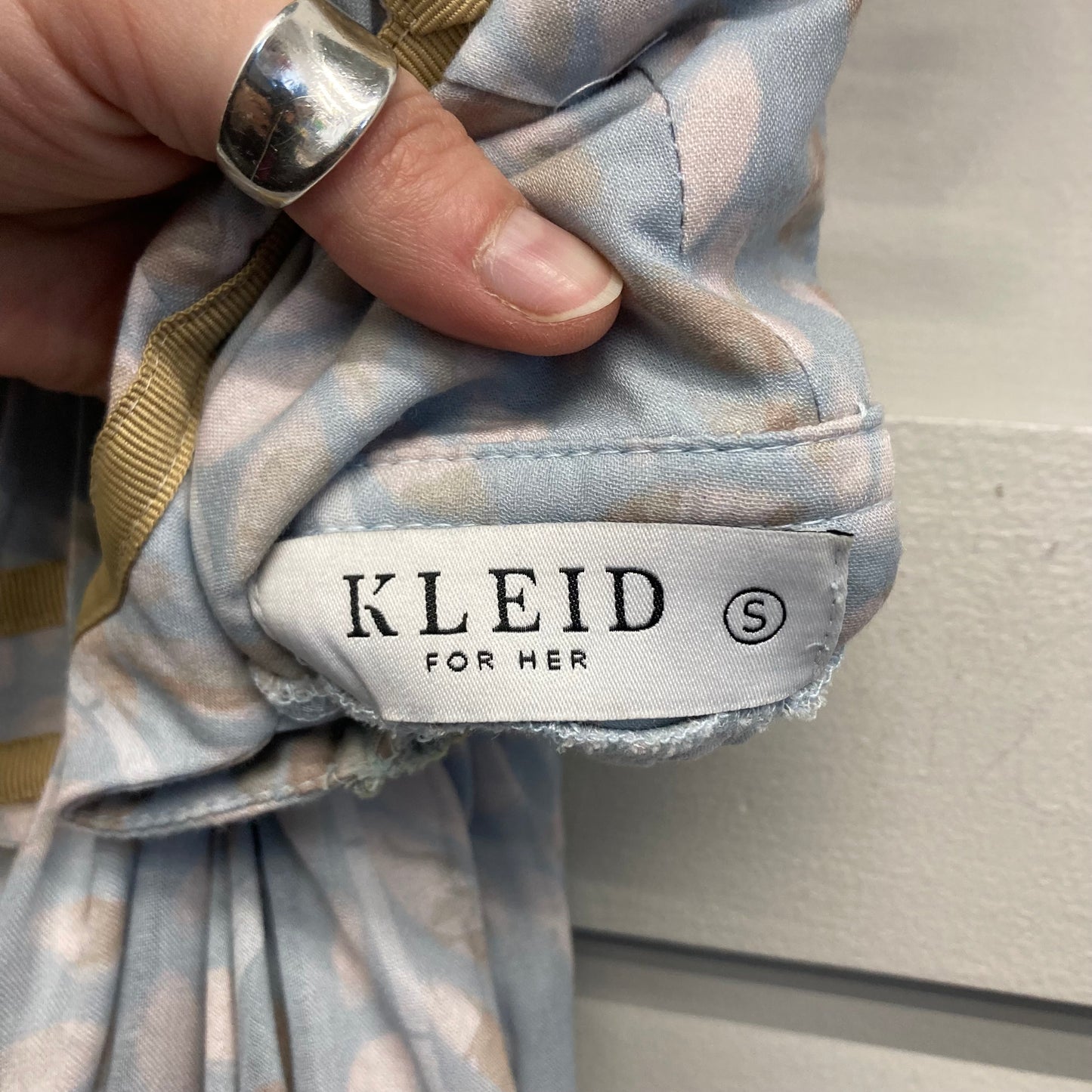 Dress Casual Midi By Kleid In Grey & Tan, Size:S