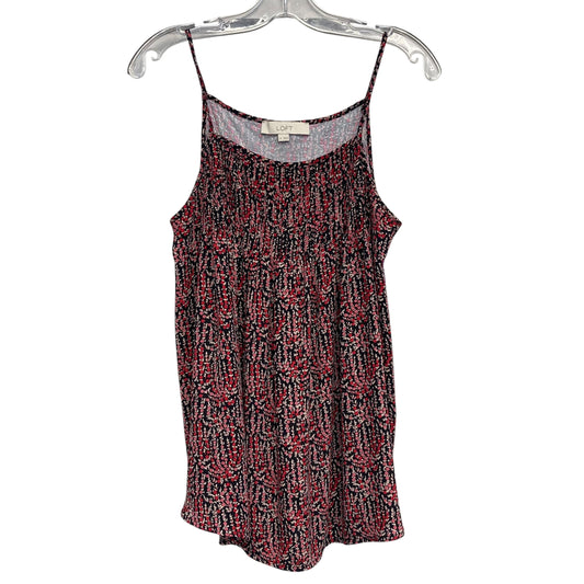 Top Sleeveless By Loft In Red, Size:M