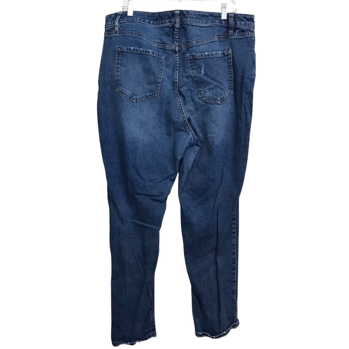 Jeans Straight By Lane Bryant In Blue Denim, Size:16