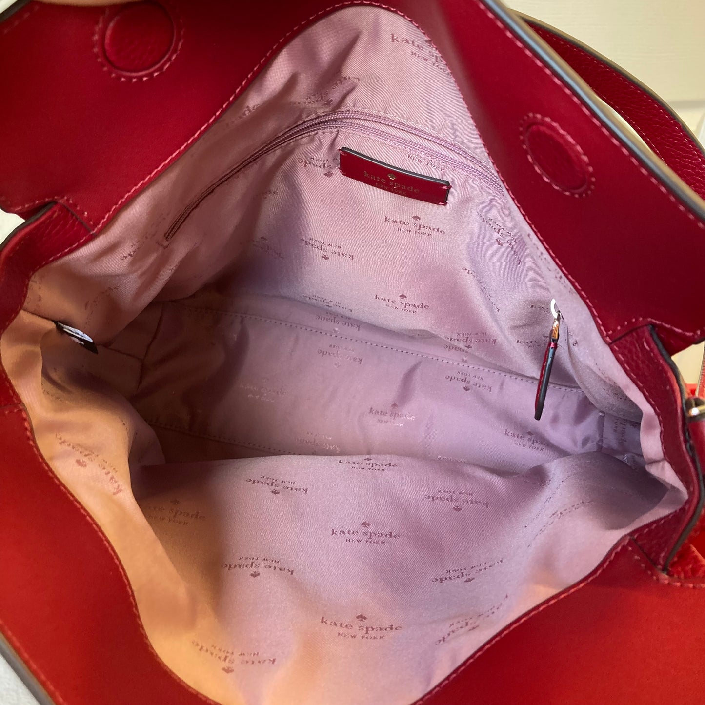 Handbag Designer By Kate Spade In Red, Size:Medium