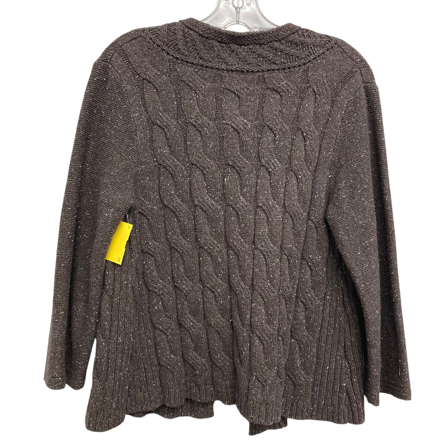 Cardigan By Croft And Barrow In Brown, Size:L