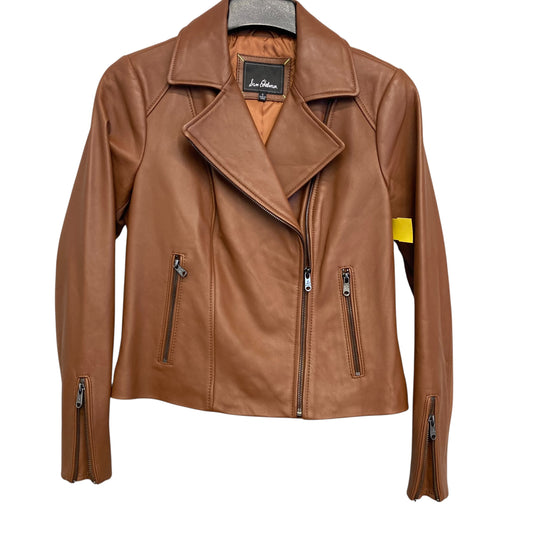 Jacket Leather By Sam Edelman In Brown, Size:S