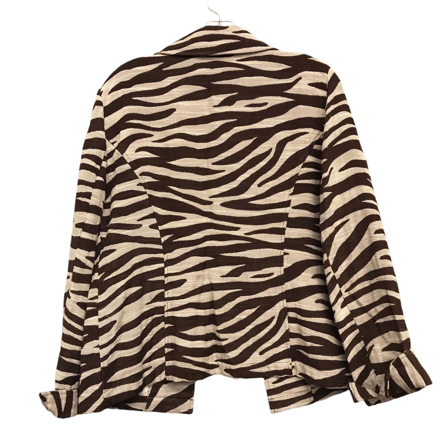 Blazer By Chicos In Animal Print, Size:M