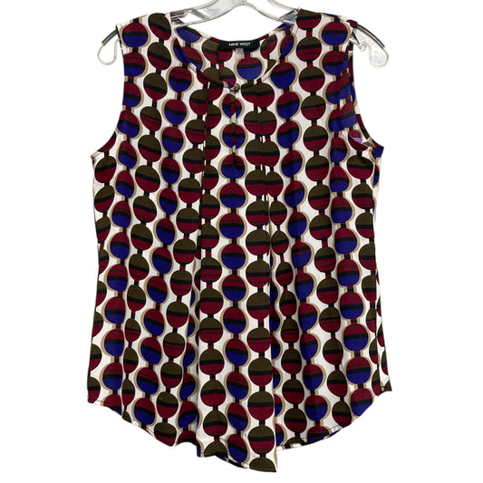 Top Sleeveless By Nine West In Multi, Size:S