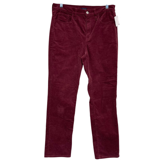 Pants Corduroy By J. Crew In Maroon, Size:8