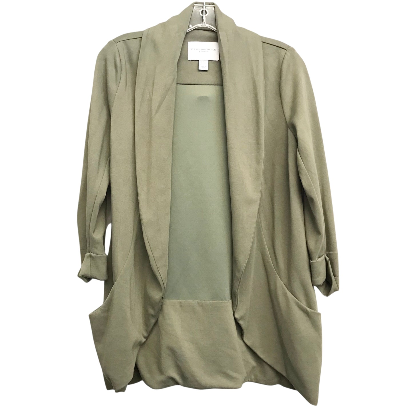Cardigan By Carolina Belle In Green, Size:Xs