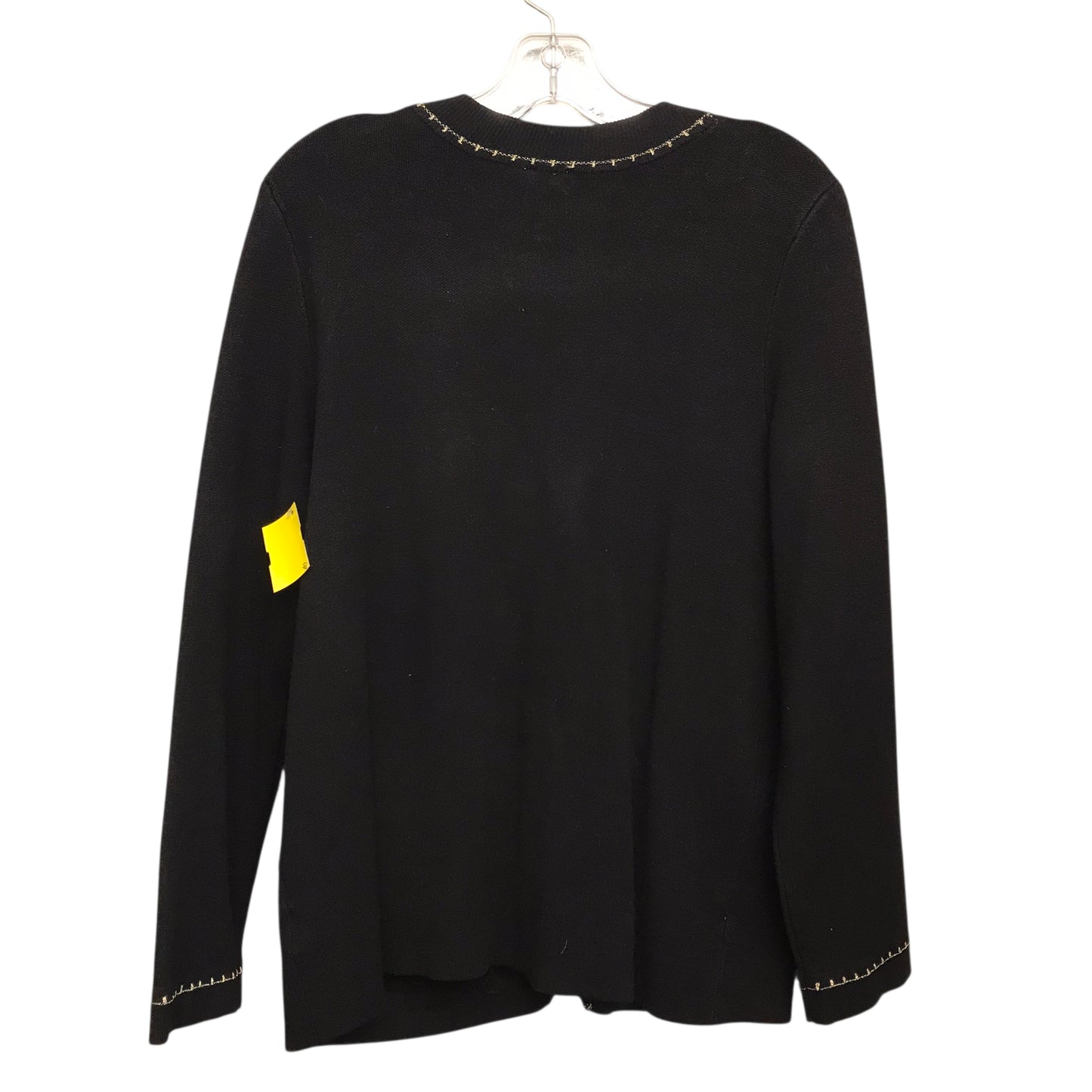 Sweater Cardigan By Anne Klein In Black, Size:M