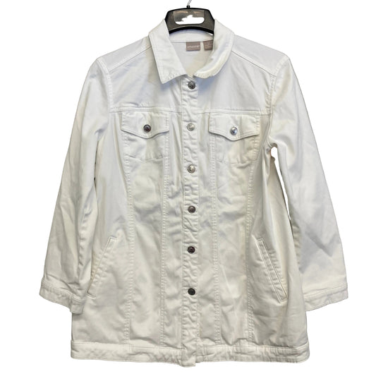 Jacket Other By Chicos In White, Size:Xlp