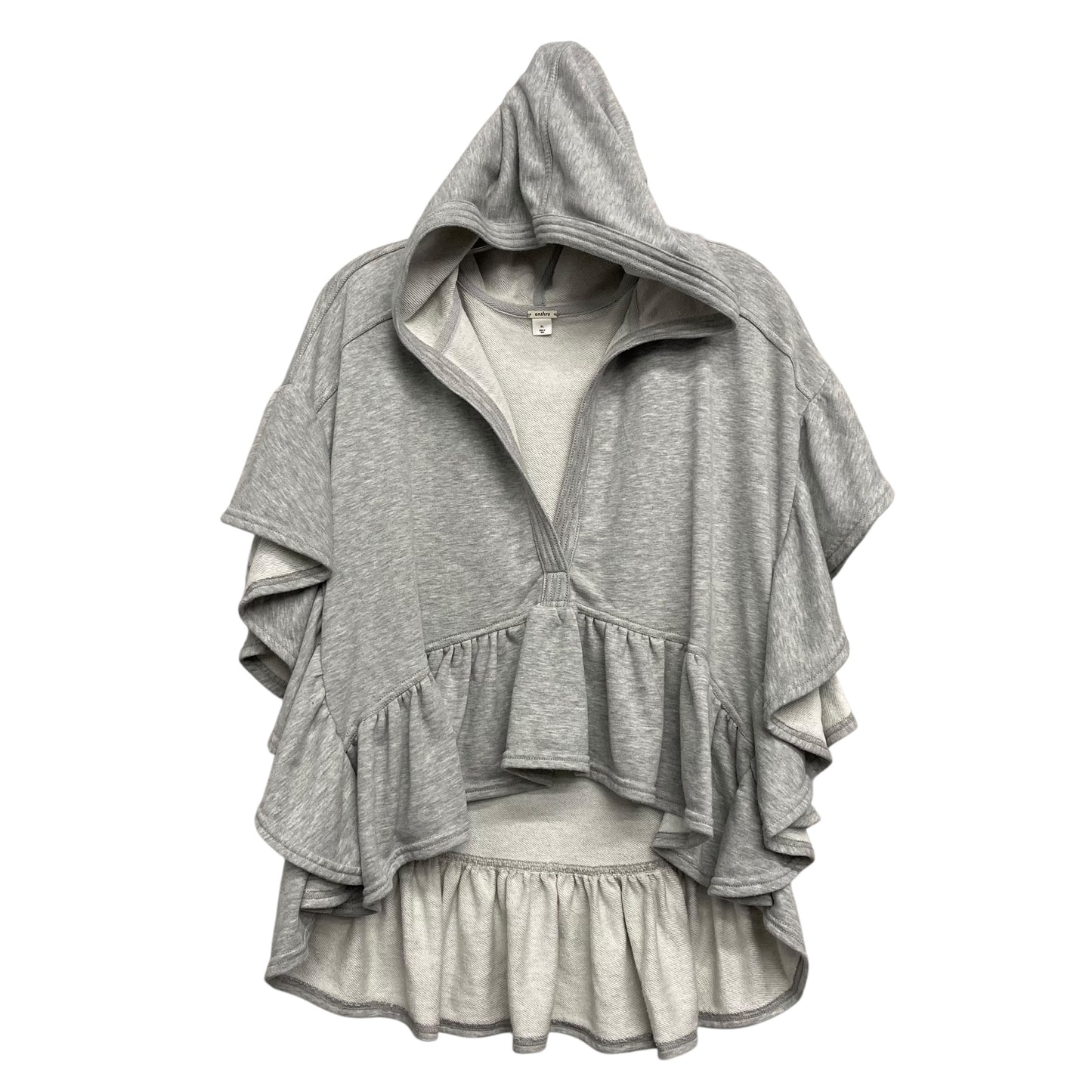 Top Ss By Anthropologie In Grey, Size:Xl