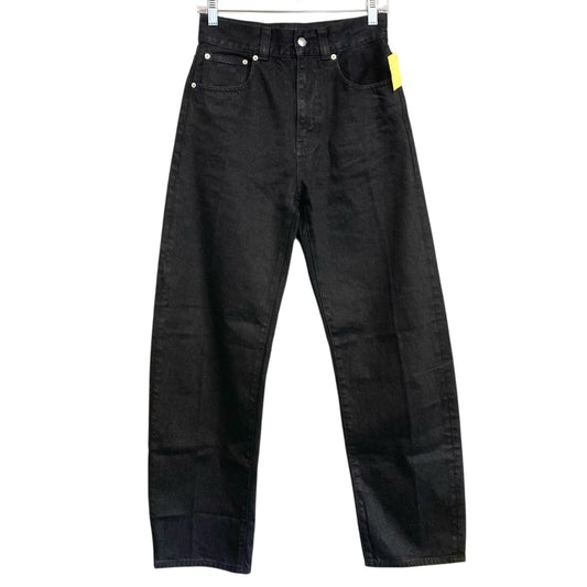 Jeans Straight By Madewell In Black Denim, Size:2