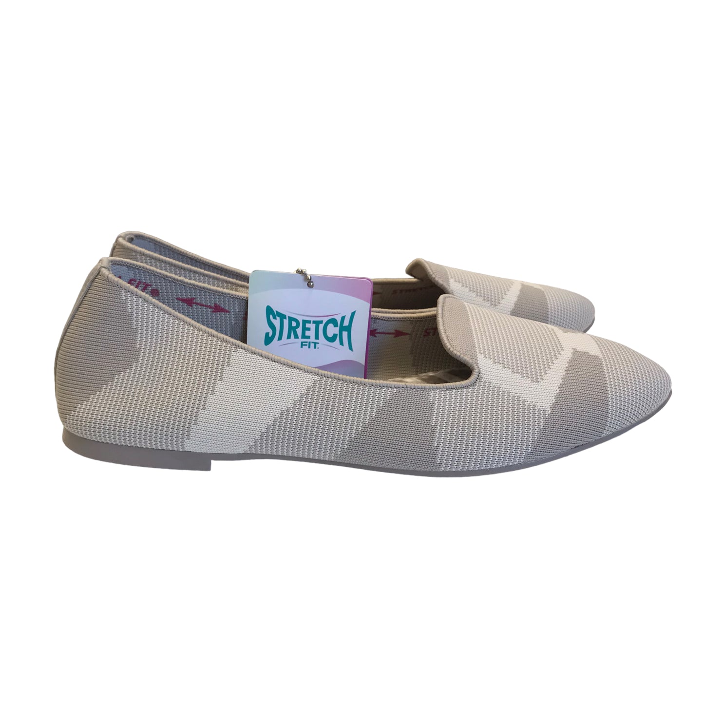 GREY SHOES FLATS by SKECHERS Size:6.5