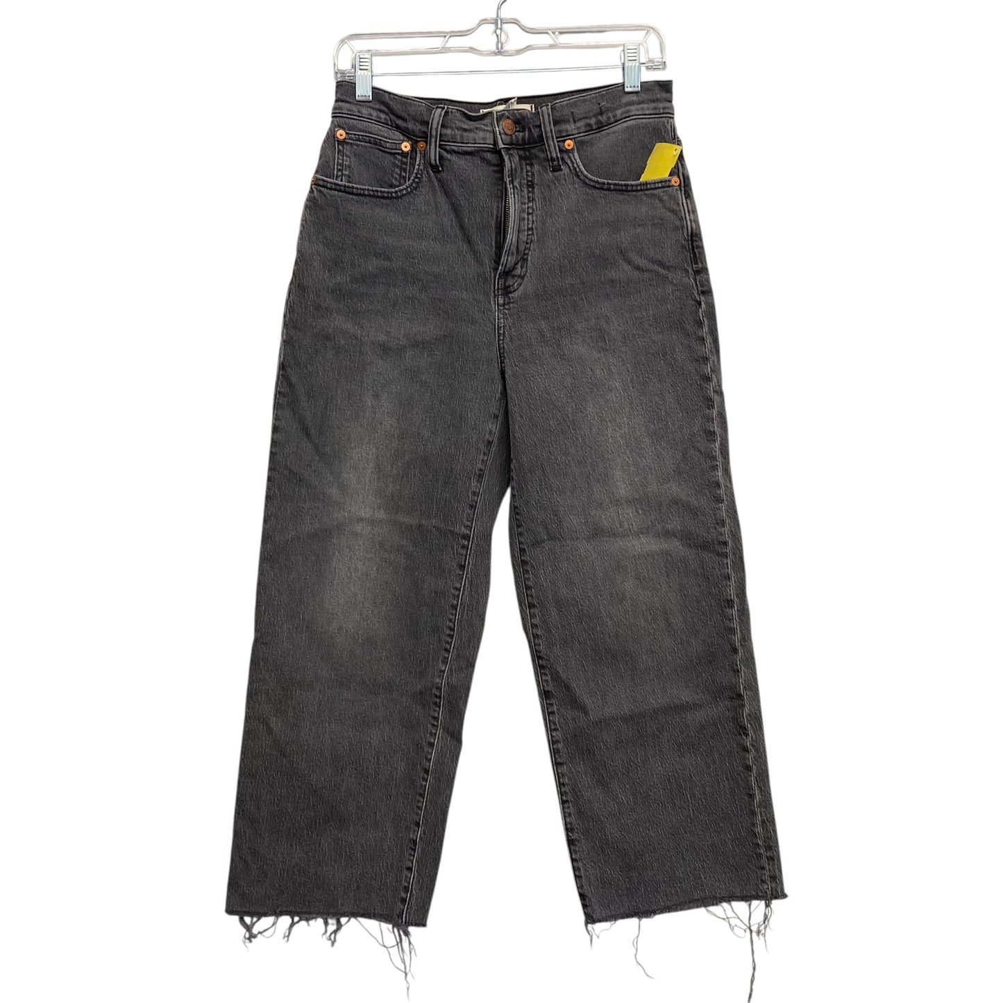 Jeans Wide Leg By Madewell In Grey Denim, Size:4