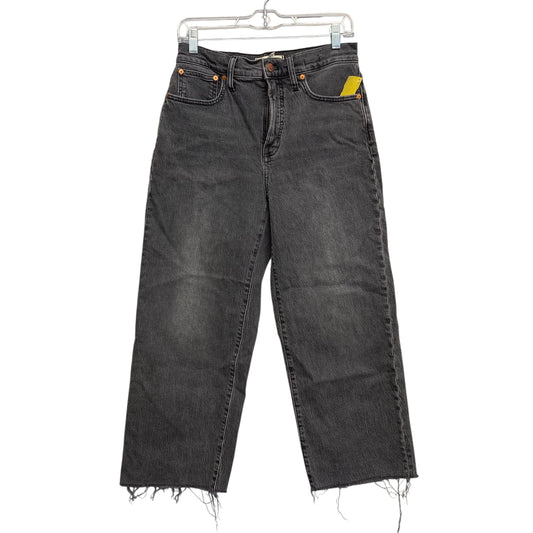 Jeans Wide Leg By Madewell In Grey Denim, Size:4