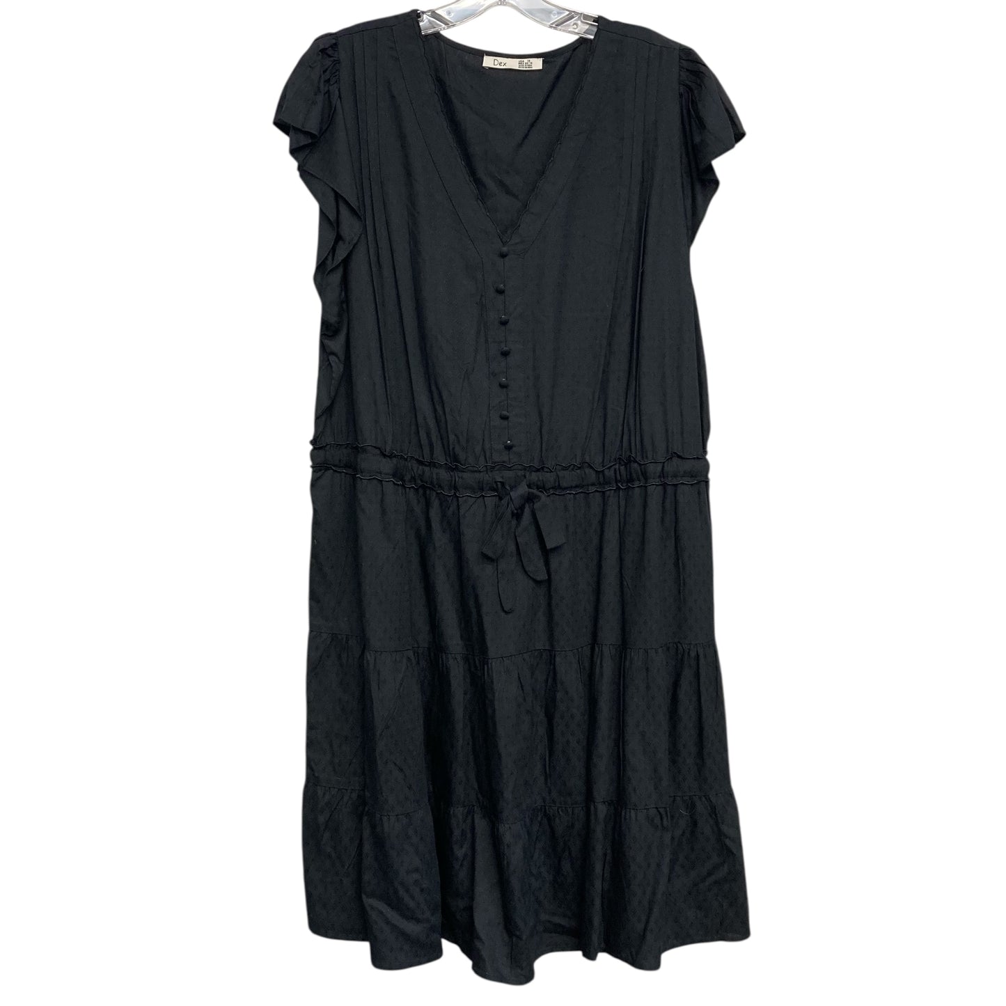 Dress Casual Short By Dex In Black, Size:1X