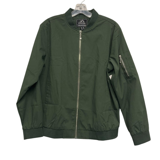 Jacket Windbreaker By Outdoor Jacket In Green, Size:L