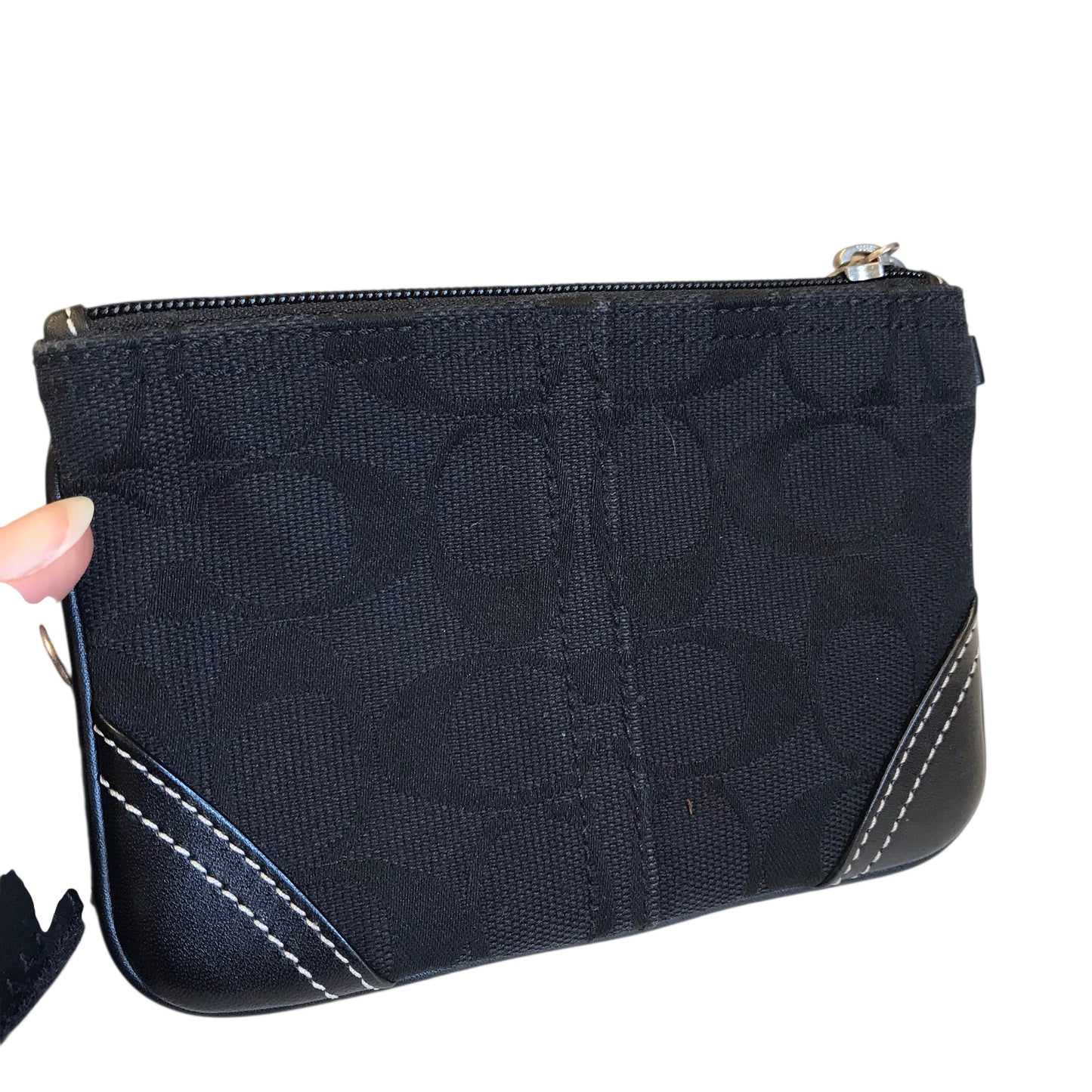 Wristlet Designer By Coach In Black, Size:Small