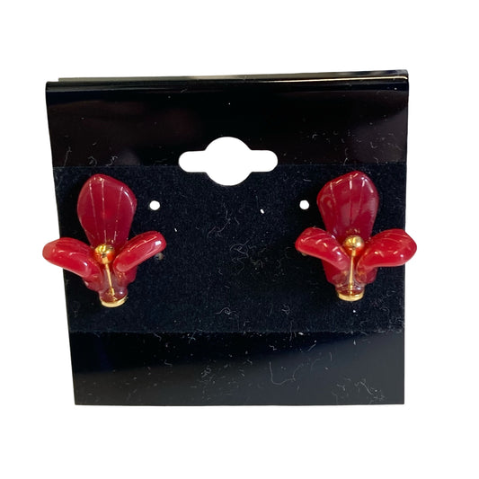 Earrings Stud By J. Crew In Red