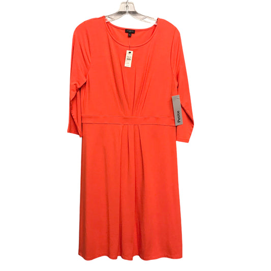 Dress Work By Talbots In Orange, Size:Lp