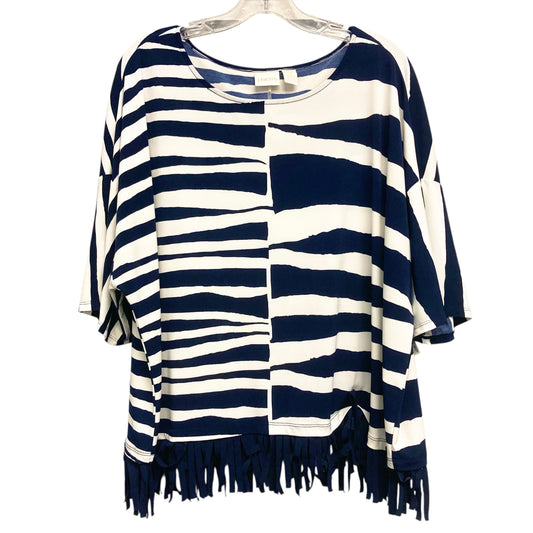 Top Ss By Chicos In Striped Pattern, Size:Xl