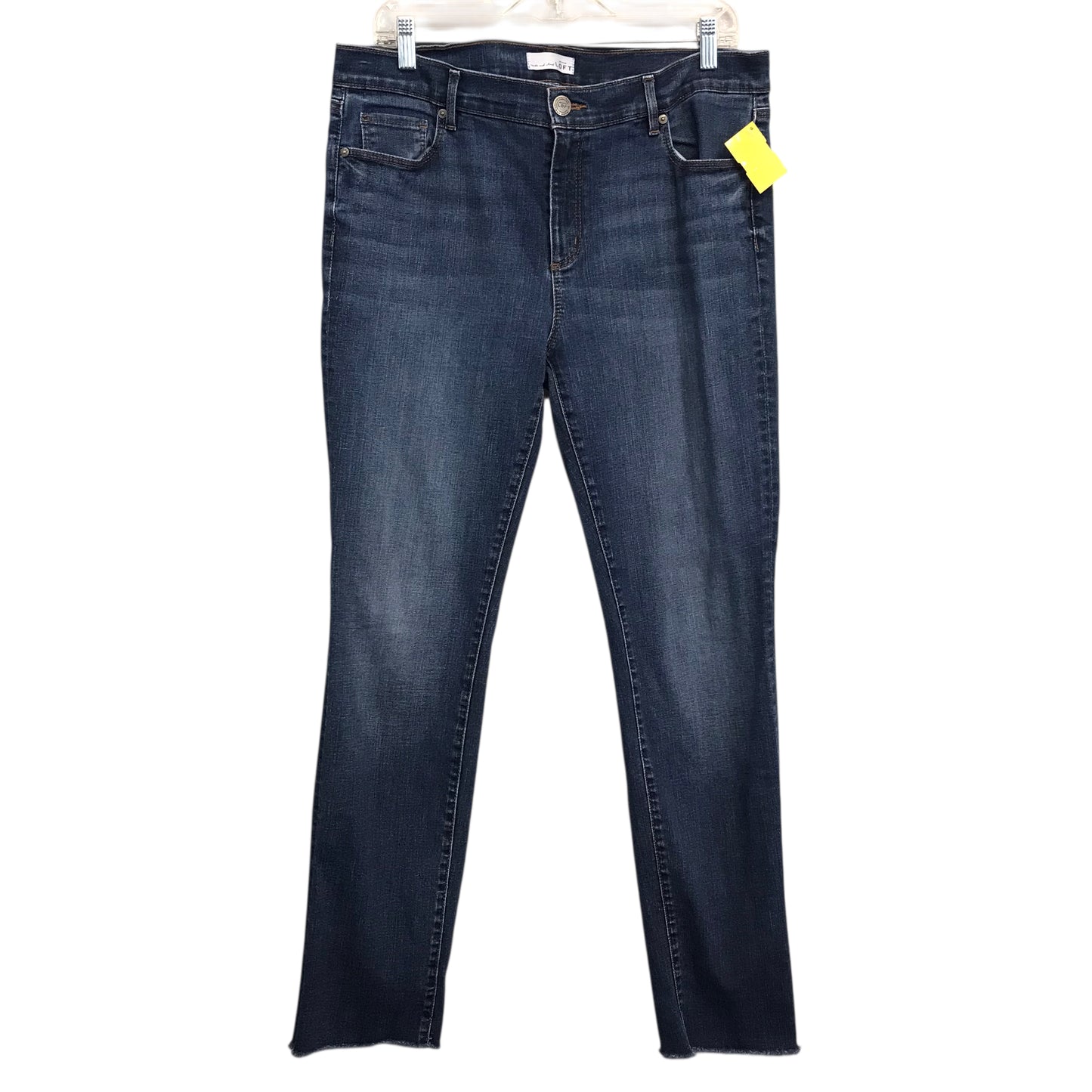 Jeans Straight By Loft In Blue Denim, Size:14