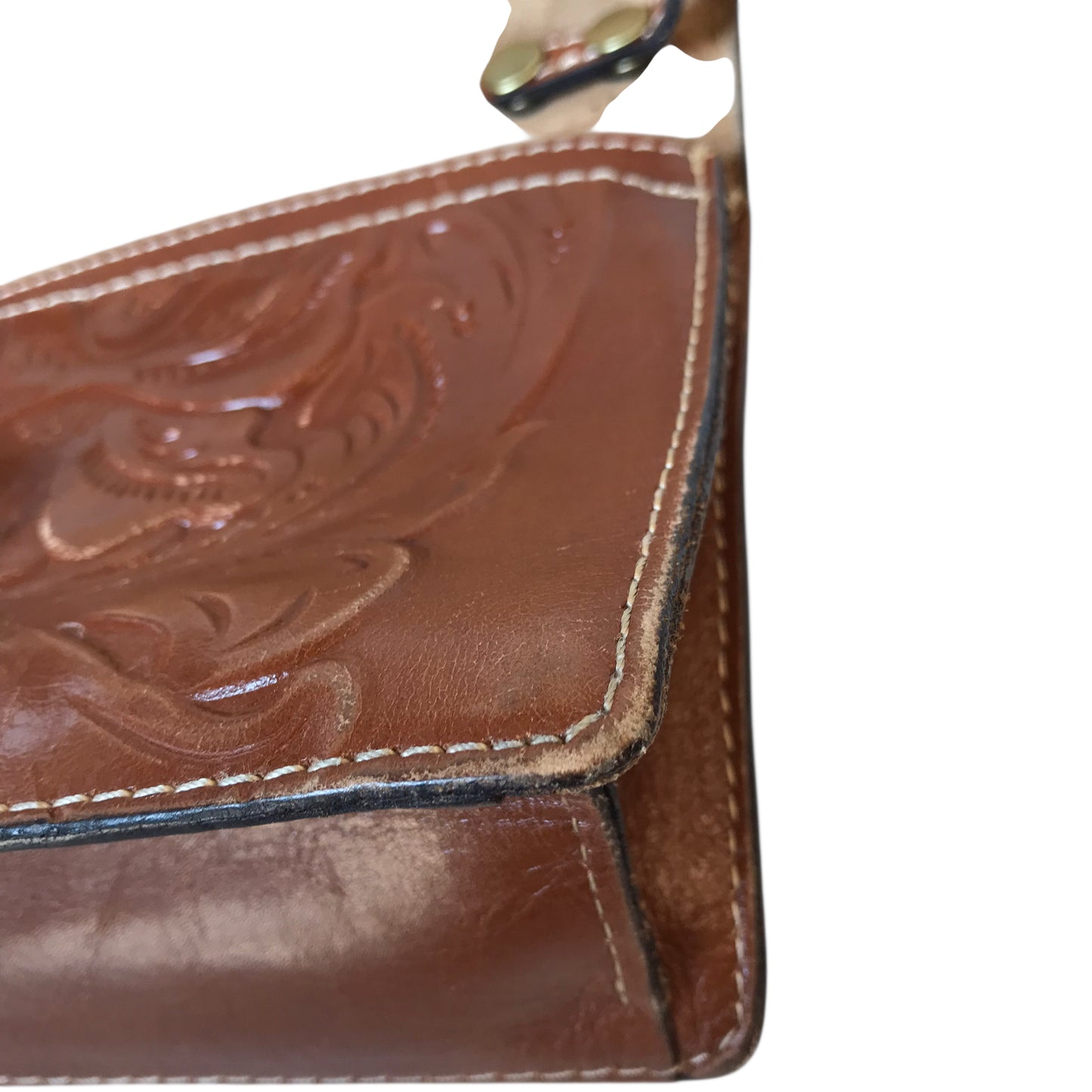 Crossbody Designer By Patricia Nash In Brown, Size:Small